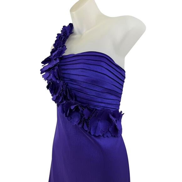 Y2K RUE DE LA PAIX BOUTIQUE Purple taffeta fitted dress - Picture 3 of 5